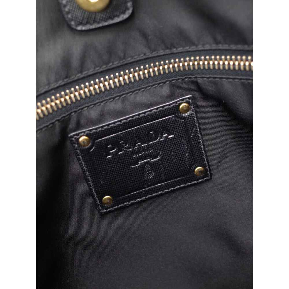 Prada Tessuto Nylon Tote bag Saffiano leather trim - Picture 9 of 9